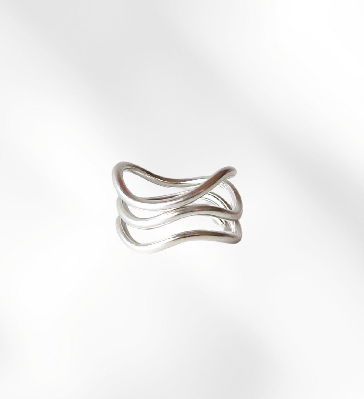 Anell plata Calder 3 voltes