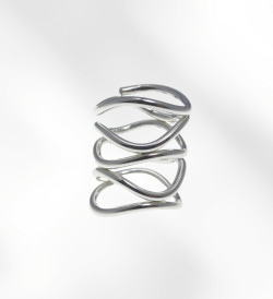 Silver ring Calder 5 bands