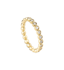 Anillo oro amarillo y diamantes de 0.55qt