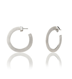 Silver earrings Masai 33mm
