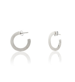 Silver earrings Masai 25mm