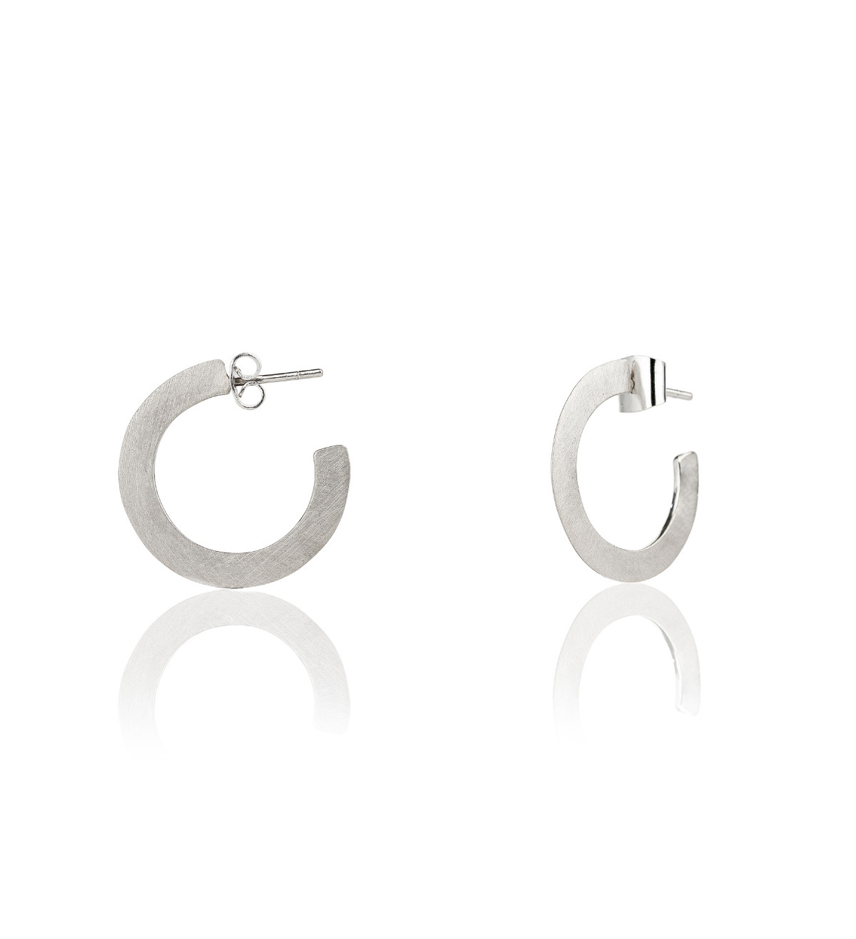 Silver earrings Masai 25mm