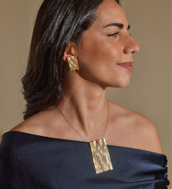 Oceà earrings in gold and diamonds (0.25 ct)