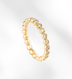 Anillo oro amarillo y diamantes de 0.55qt