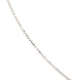 Cable plata 42 cm doble clip