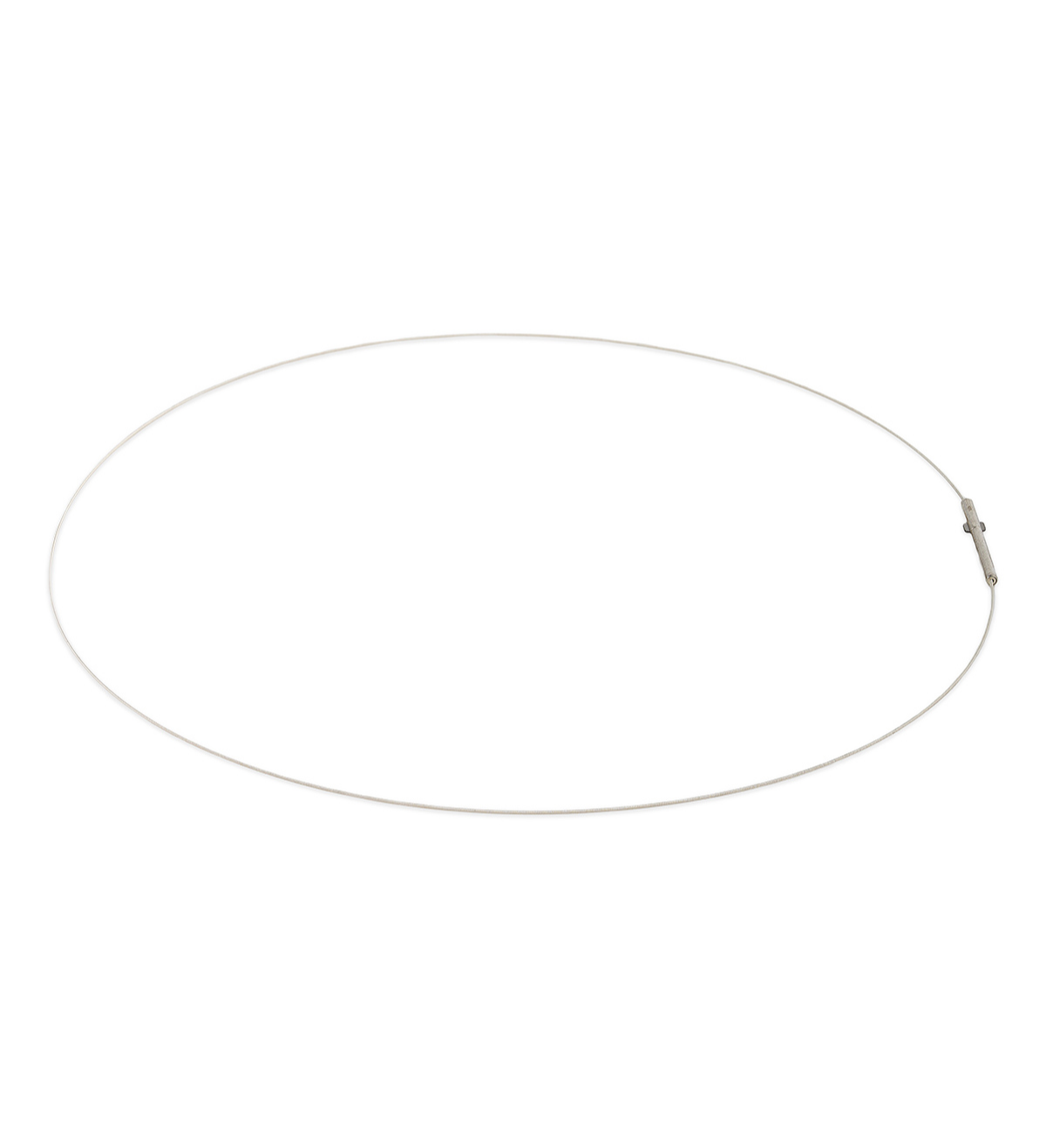 Cable plata 42 cm doble clip