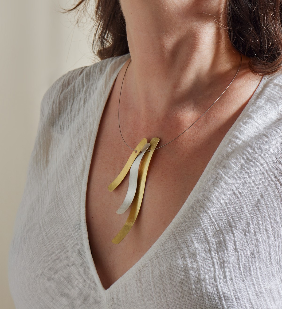 18k gold pendant Posidònia 60mm